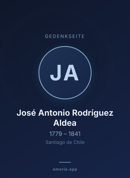 Gedenkportrait von José Antonio Rodríguez Aldea