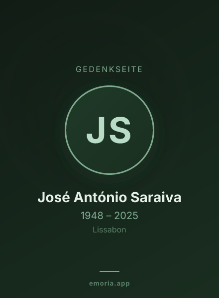 Gedenkportrait von José António Saraiva