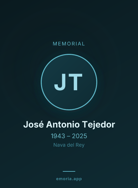 Memorial portrait of José Antonio Tejedor