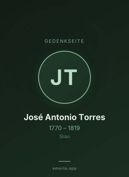 Gedenkportrait von José Antonio Torres