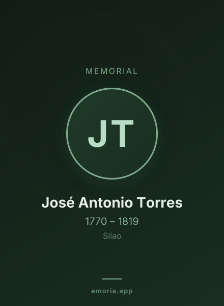 Memorial portrait of José Antonio Torres