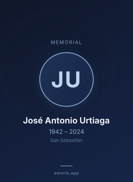 Memorial portrait of José Antonio Urtiaga