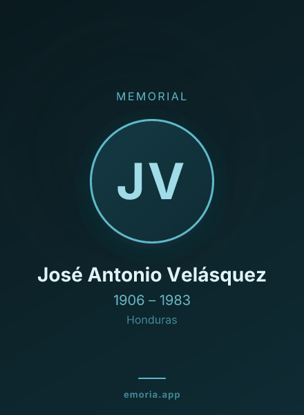 Memorial portrait of José Antonio Velásquez