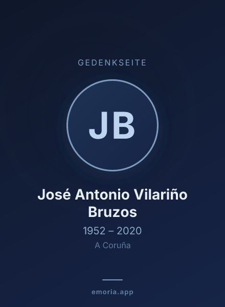 Gedenkportrait von José Antonio Vilariño Bruzos