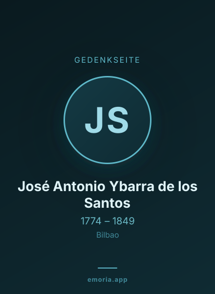 Gedenkportrait von José Antonio Ybarra de los Santos
