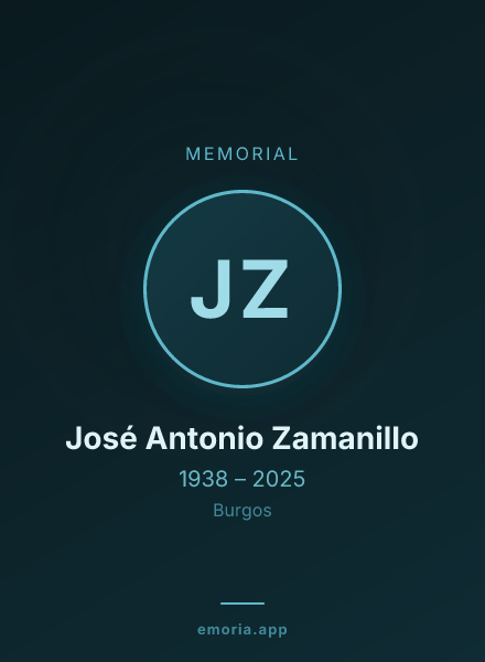 Memorial portrait of José Antonio Zamanillo