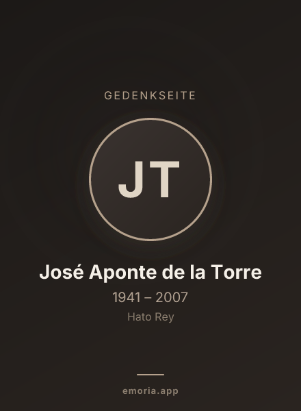 Gedenkportrait von José Aponte de la Torre