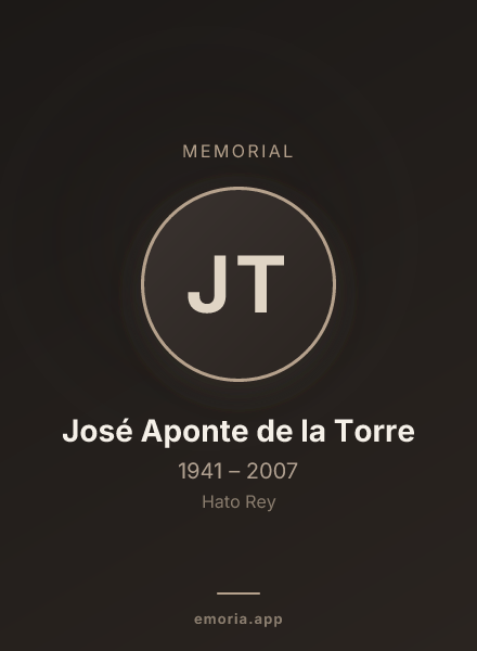 Memorial portrait of José Aponte de la Torre