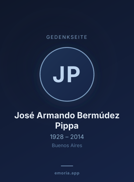 Gedenkportrait von José Armando Bermúdez Pippa