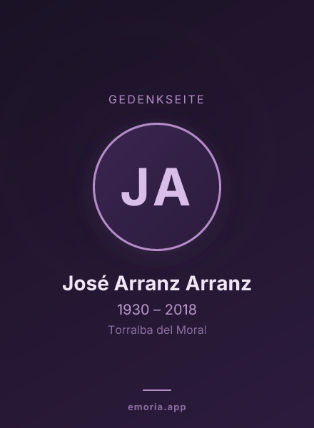 Gedenkportrait von José Arranz Arranz