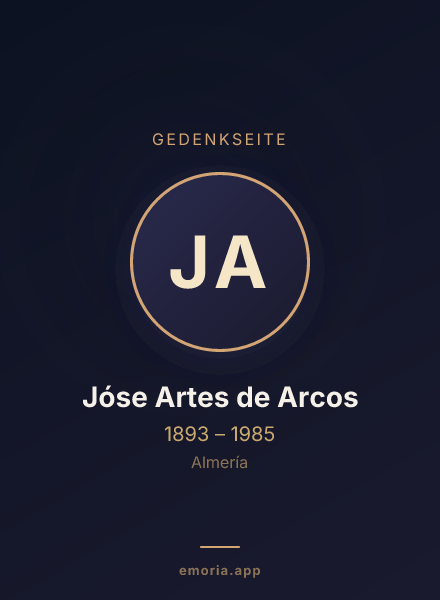 Gedenkportrait von Jóse Artes de Arcos