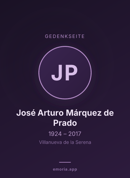 Gedenkportrait von José Arturo Márquez de Prado