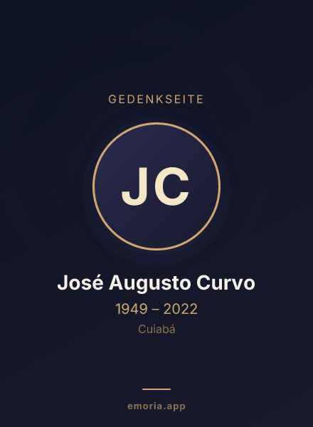 Gedenkportrait von José Augusto Curvo