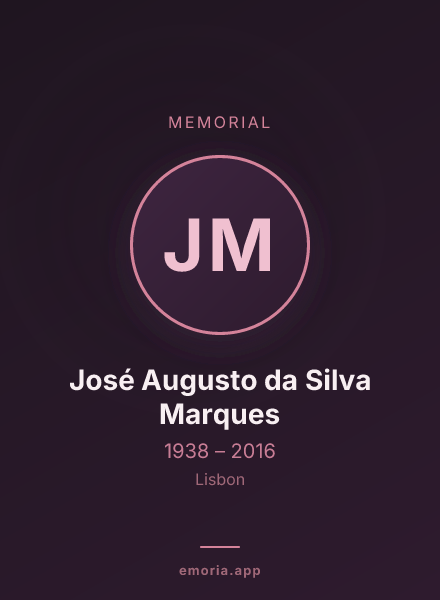 Memorial portrait of José Augusto da Silva Marques