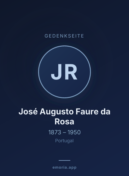Gedenkportrait von José Augusto Faure da Rosa