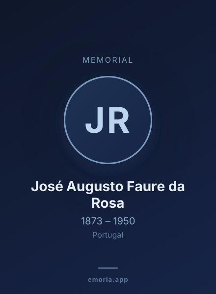Memorial portrait of José Augusto Faure da Rosa