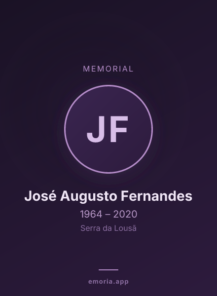 Memorial portrait of José Augusto Fernandes