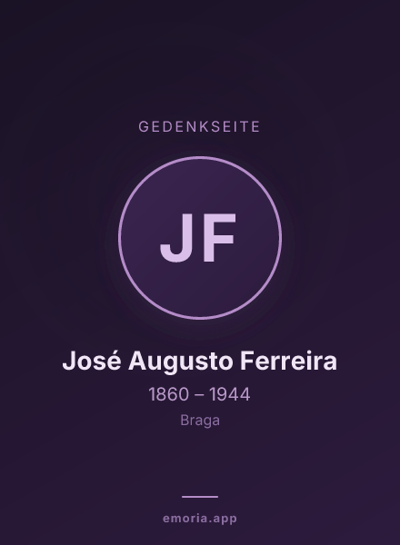 Gedenkportrait von José Augusto Ferreira