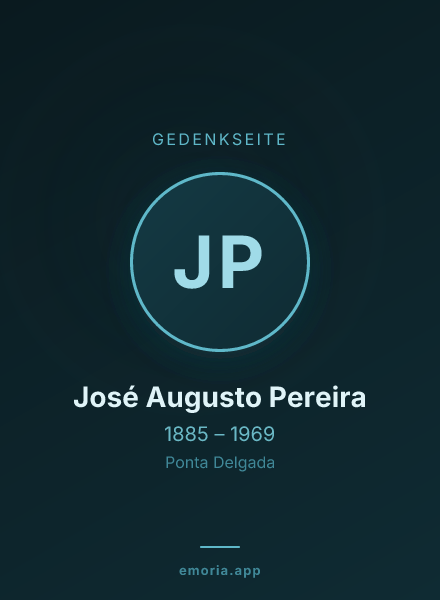 Gedenkportrait von José Augusto Pereira