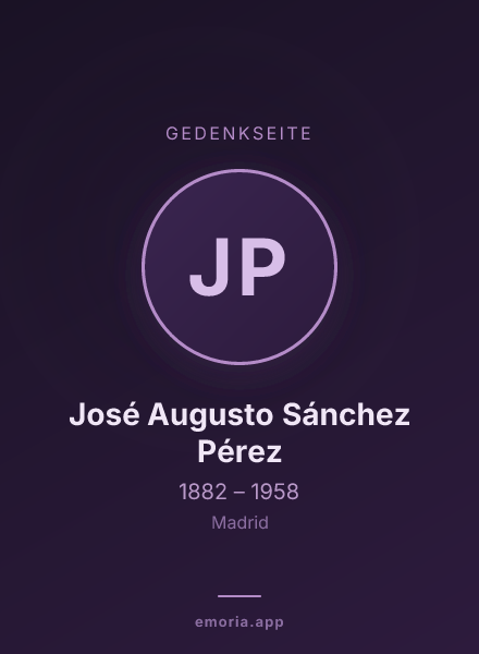 Gedenkportrait von José Augusto Sánchez Pérez