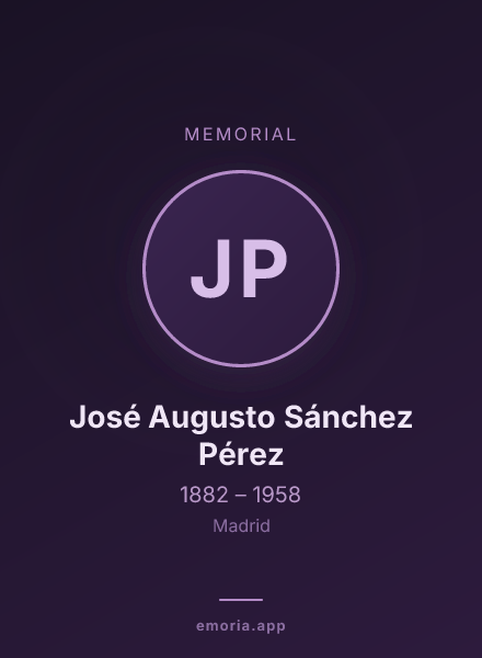 Memorial portrait of José Augusto Sánchez Pérez