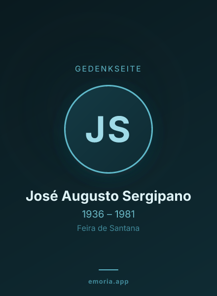 Gedenkportrait von José Augusto Sergipano
