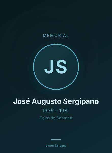 Memorial portrait of José Augusto Sergipano