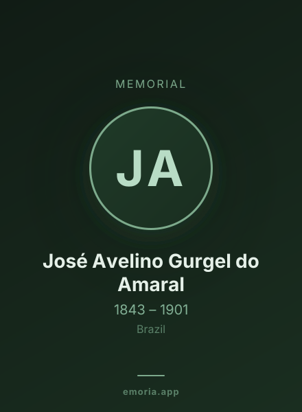 Memorial portrait of José Avelino Gurgel do Amaral