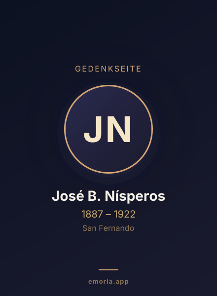 Gedenkportrait von José B. Nísperos