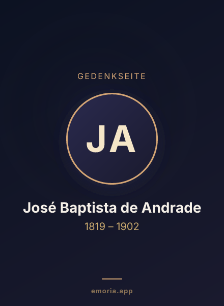 Gedenkportrait von José Baptista de Andrade