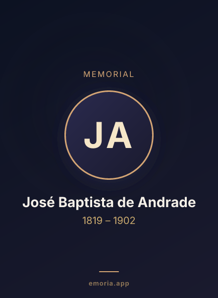 Memorial portrait of José Baptista de Andrade