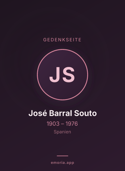 Gedenkportrait von José Barral Souto