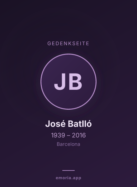 Gedenkportrait von José Batlló