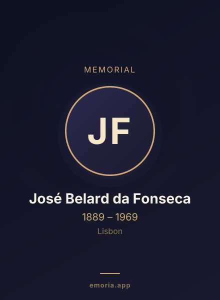 Memorial portrait of José Belard da Fonseca