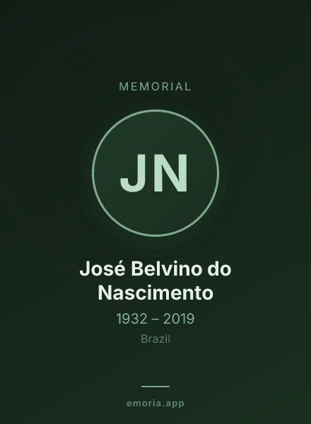 Memorial portrait of José Belvino do Nascimento