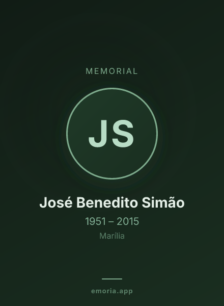 Memorial portrait of José Benedito Simão