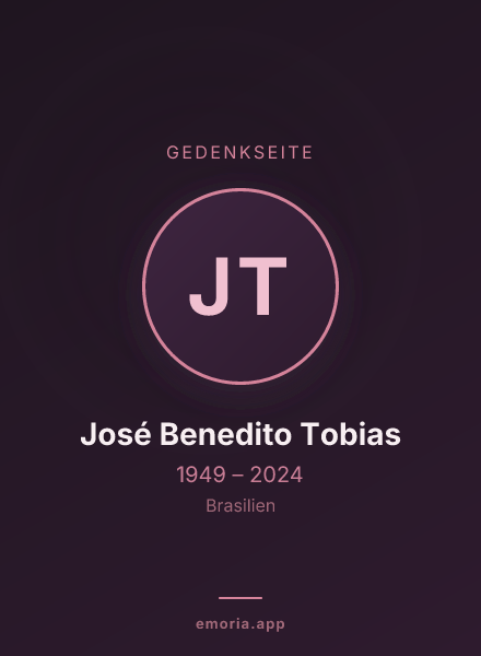 Gedenkportrait von José Benedito Tobias