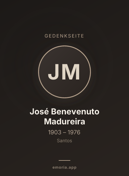 Gedenkportrait von José Benevenuto Madureira