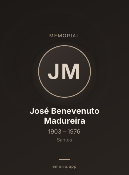Memorial portrait of José Benevenuto Madureira