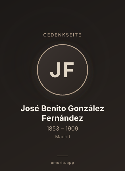Gedenkportrait von José Benito González Fernández