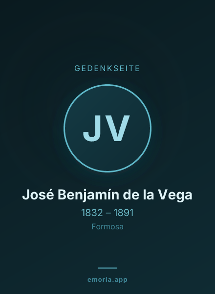 Gedenkportrait von José Benjamín de la Vega