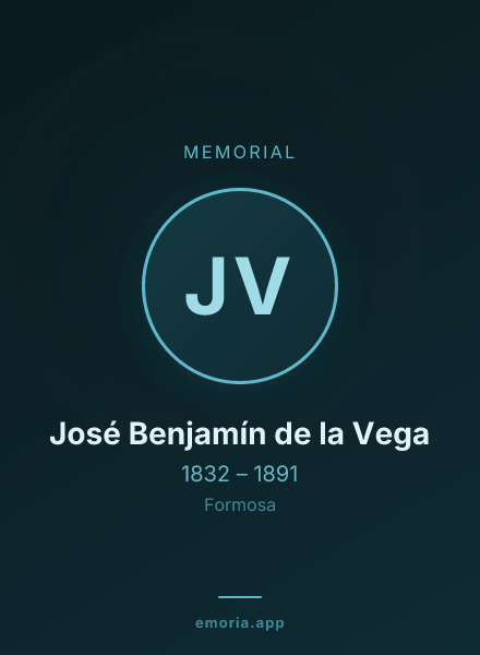 Memorial portrait of José Benjamín de la Vega