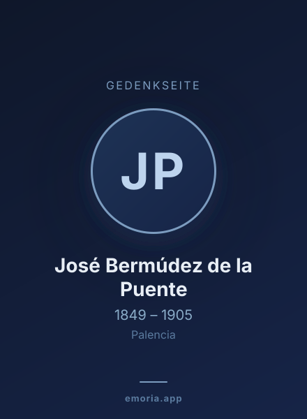 Gedenkportrait von José Bermúdez de la Puente
