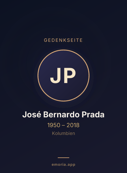 Gedenkportrait von José Bernardo Prada