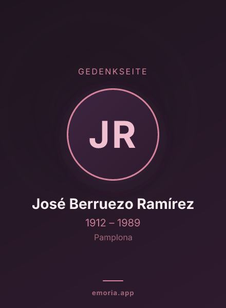 Gedenkportrait von José Berruezo Ramírez