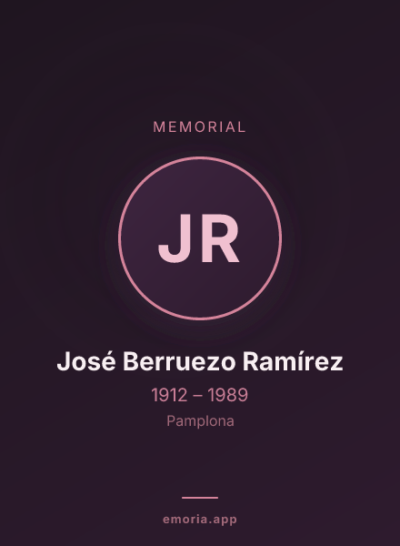 Memorial portrait of José Berruezo Ramírez