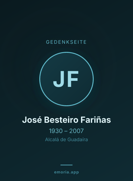 Gedenkportrait von José Besteiro Fariñas