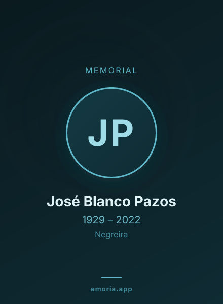 Memorial portrait of José Blanco Pazos