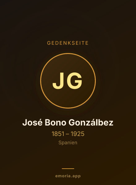 Gedenkportrait von José Bono Gonzálbez