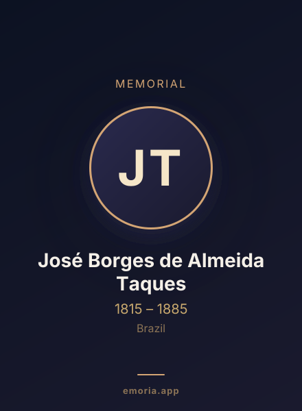 Memorial portrait of José Borges de Almeida Taques